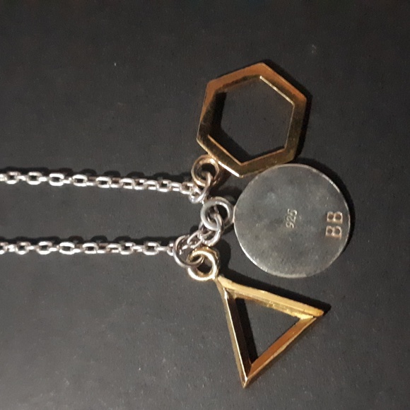 Bing Bang 925 Geo Charm Pendant Necklace - Picture 1 of 4